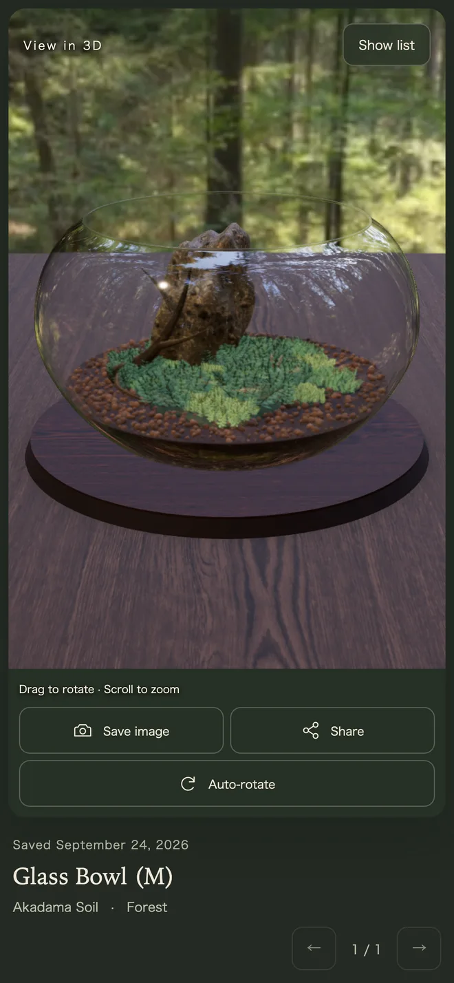 Moss, little objects, and a landscape of your own.